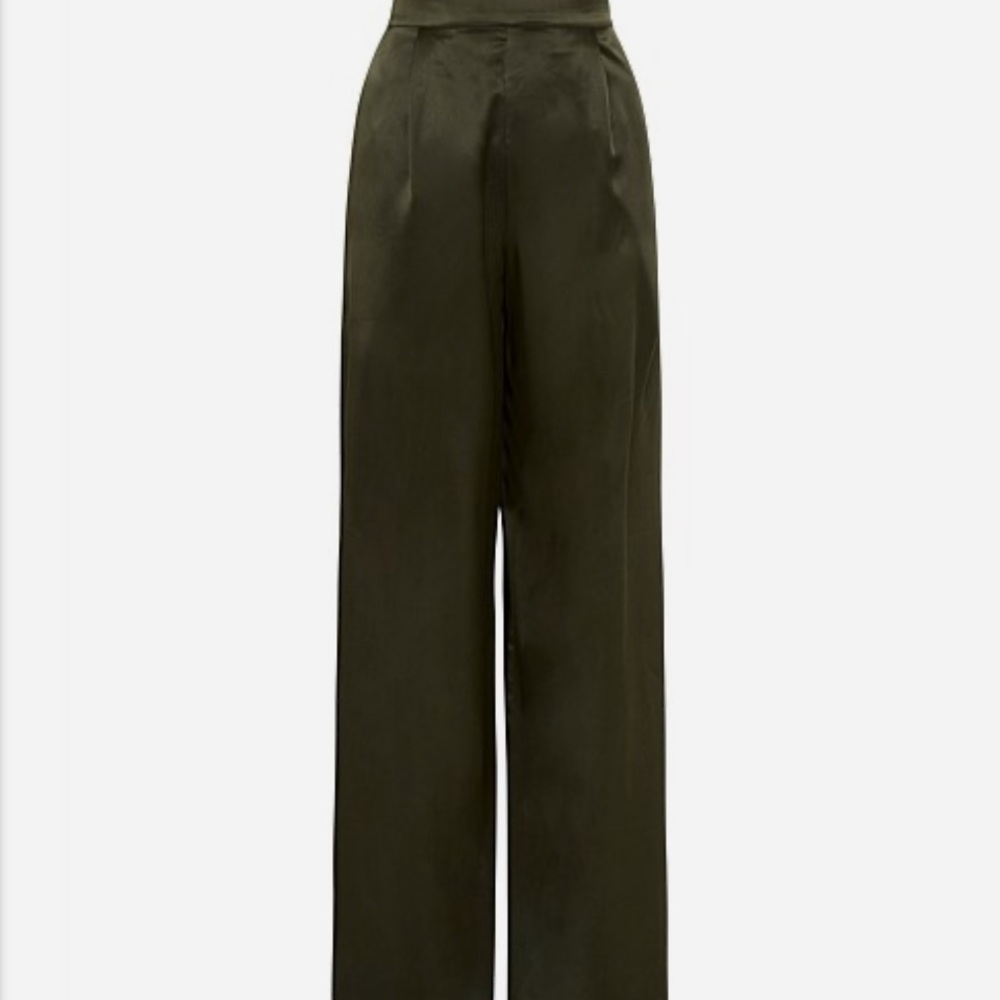 Sass & Bide Forever Now Pant - 100% Silk - Olive Green - Sz. 14 - NWT - Picture 5 of 15